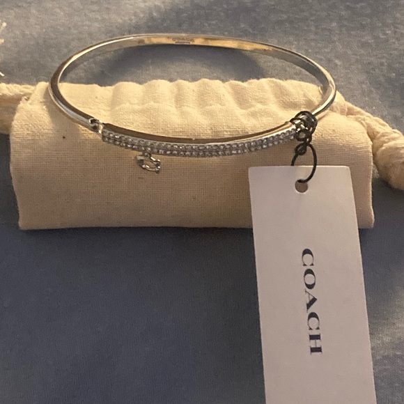 Coach Silver Crystal Accent Bracelet with dusty - Picture 1 of 9